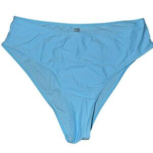 BABY BLUE BIKINI BOTTOM HIGH WAISTED